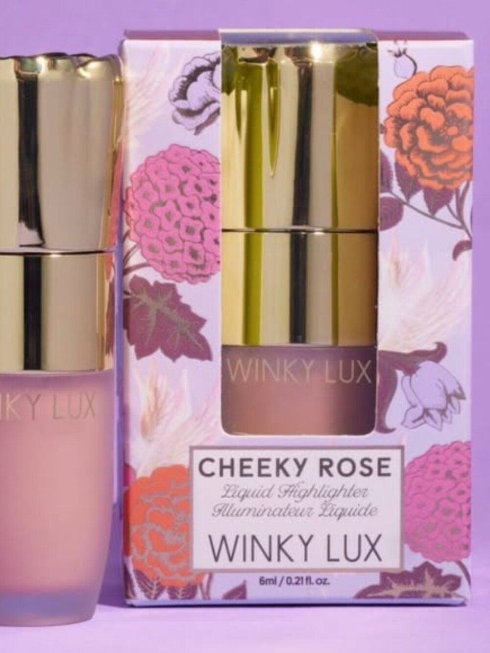 Winky Lux Cheeky Rose Liquid Blush- Angel -.21 oz-Brightning Velvet Finish